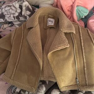 girls Zara biker jacket "suede"